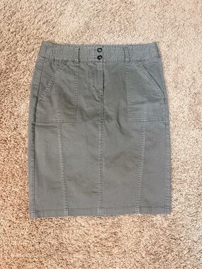LOFT Women’s Size 5 Utility Pencil Skirt with Front Pockets Casual Career Office